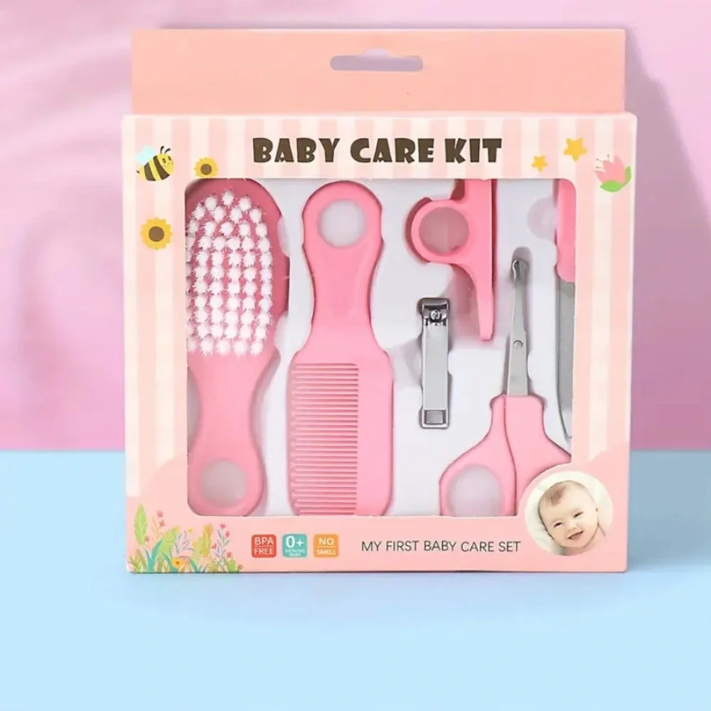 (New in package) 6 pc Baby Care Kit Pink, or Yellow